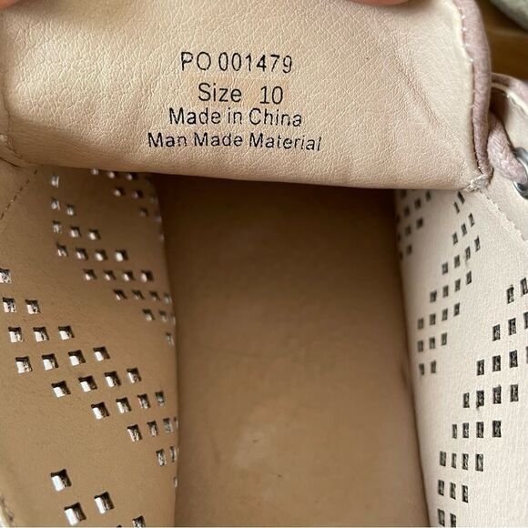 JOURNEE COLLECTION RAZILI ESPADRILLE WEDGE SNEAKER blush size 10 - Picture 6 of 10